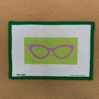 Cat Eye Glasses - Green/Pink