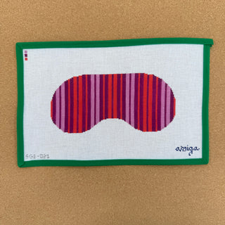 Pink Striped Eye Mask