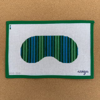 Blue Striped Eye Mask