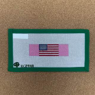 American Flag Keychain - Pink