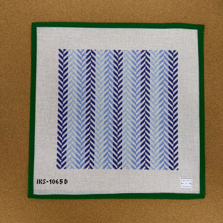 Herringbone Pillow - Blue