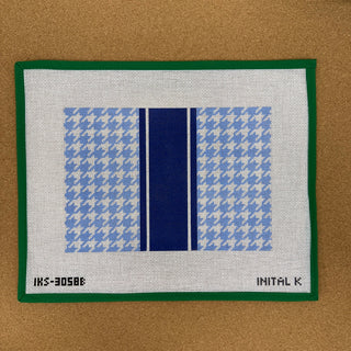 Houndstooth Clutch - Blue