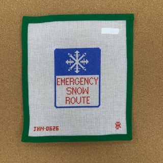 Emergency Snow Route - Blue