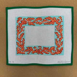 Bright Coral & Pearls Frame