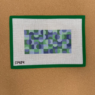 Blue/Green Graphic Eyeglass Case