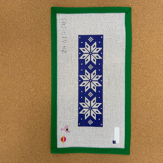 Blue Fair Isle Key Fob