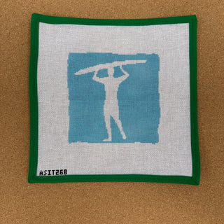 Surfer on Blue
