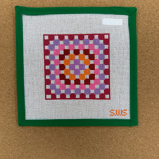 Pink/Purple Crochet Square