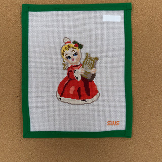 Ceramic Harp Angel