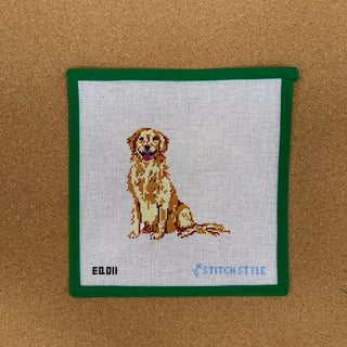Sitting Golden Retriever