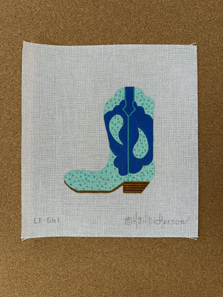 CB-06L Cowgirl Boot – Ostrich Paisley (pointing left)