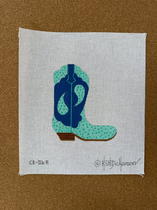 CB-06R Cowgirl Boot – Ostrich Paisley (pointing right)