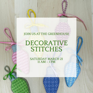 Decorative Stitches - Saturday March 21