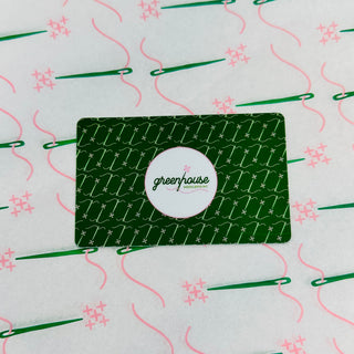 Greenhouse Needlepoint Gift Card