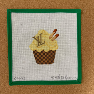 LV Cupcake w/ Caramel Buttercream