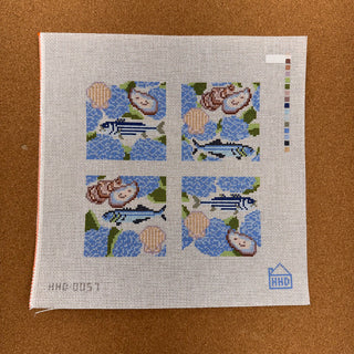 HHD-0057 Hydrangea Sea Garden Coasters