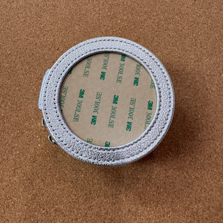 4" Round Self Finishing Jewelry Box - Silver