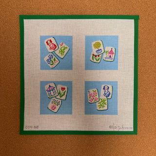 Mahjong Tiles - English Country Garden