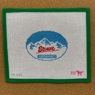 Stowe Ski Badge Canvas