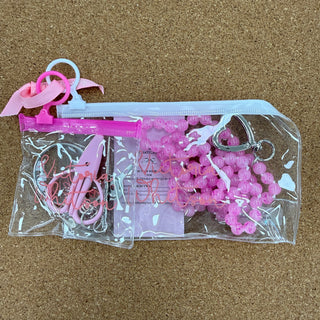 Gemstone Chatelaine - Pink et Magenta Swirls