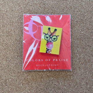 Giraffe with Bubblegum Needle Minder
