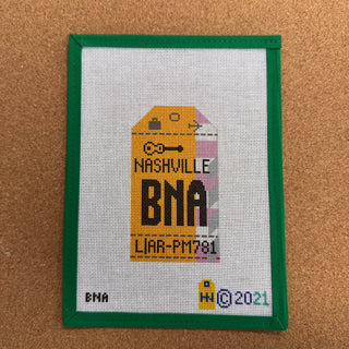Nashville Retro Travel Tag