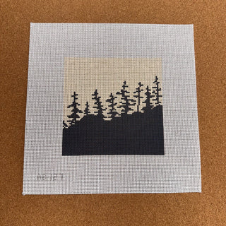 Tree Silhouette Square