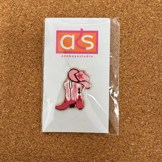 Pink Cowboy Boots Needleminder