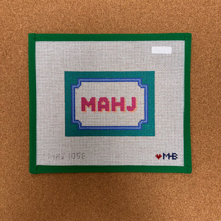 Bracket Frame Mahjong Insert - Teal, Pink & Blues