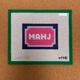 Bracket Frame Mahjong Insert - Navy, Pink & Lilac