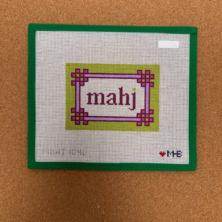 Floral Corner Mahjong Insert - Lilac & Citron