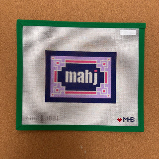 Key Corner Mahjong Insert - Navy, Lilac & Pink
