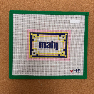 Key Corner Mahjong Insert - Pink, Navy, Citron