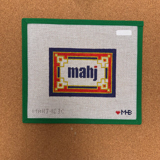 Key Corner Mahjong Insert - Red, Navy, Olive