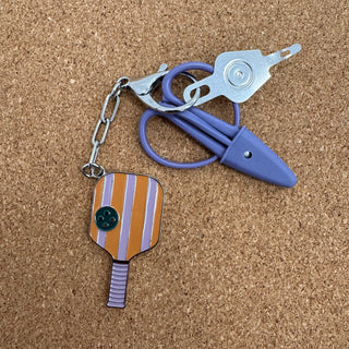 Pickleball Enamel Charm