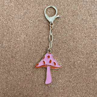 Mushroom Enamel Charm