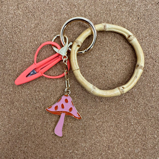 Mushroom Enamel Charm