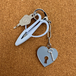 Lock & Key Enamel Charm