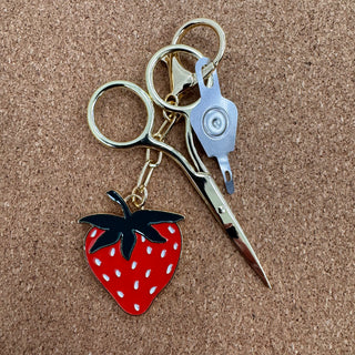 Strawberry Enamel Charm
