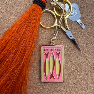 Sardines Enamel Charm