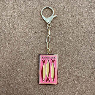 Sardines Enamel Charm