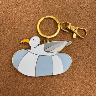 Floating Gull Charm
