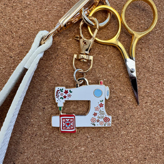 Sewing Machine Enamel Charm
