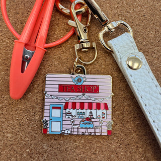 Tea Shop Enamel Charm