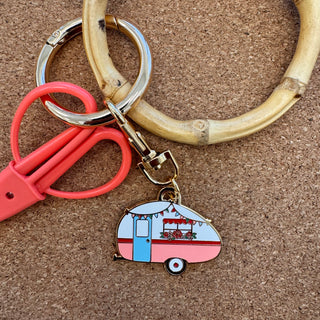 Vintage Camper Enamel Charm
