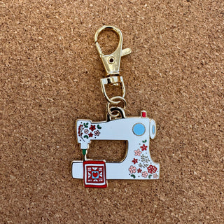 Sewing Machine Enamel Charm