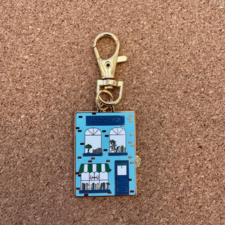Bookshop Enamel Charm
