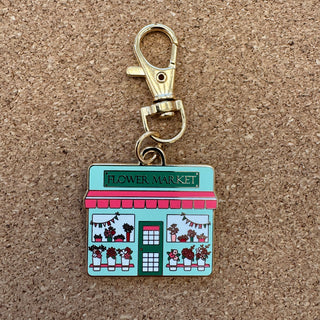 Flower Market Enamel Charm