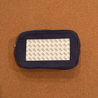 Self Finishing Cosmetic Bag - Navy Blue
