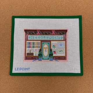 Christmas Village Needlepoint Shop